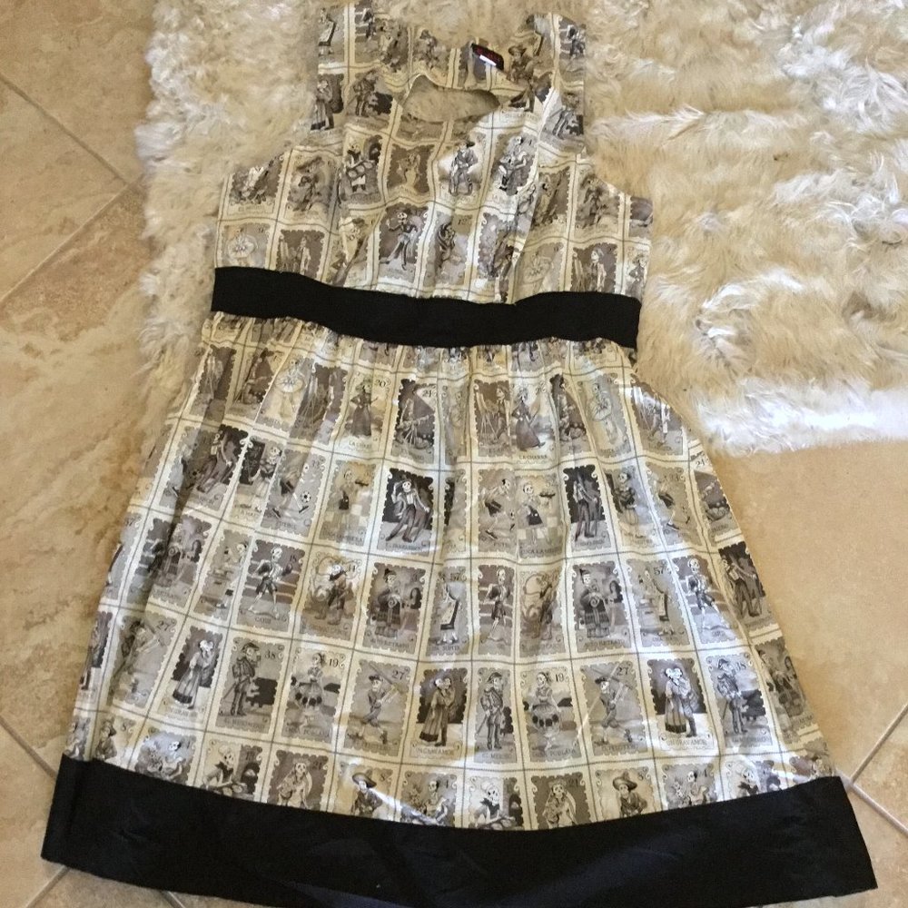 retrolicious  Folter Day of  the Dead dress 2x New